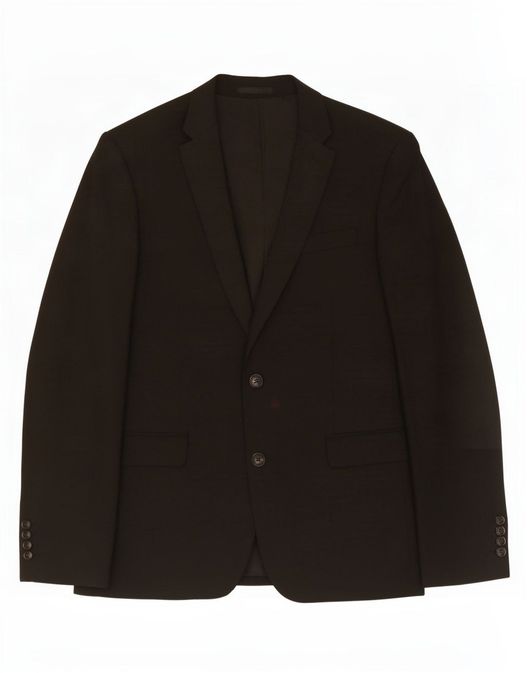 Giacca blazer da uomo a 2 bottoni John Lewis UK 40 grande poliestere nero
