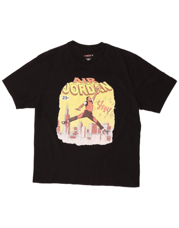 Jordan Mens Air Graphic T-Shirt Top XL Black Cotton