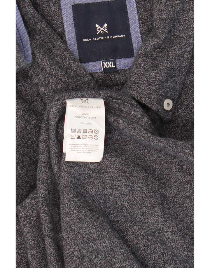 Crew Clothing Camicia da uomo 2XL Cotone grigio