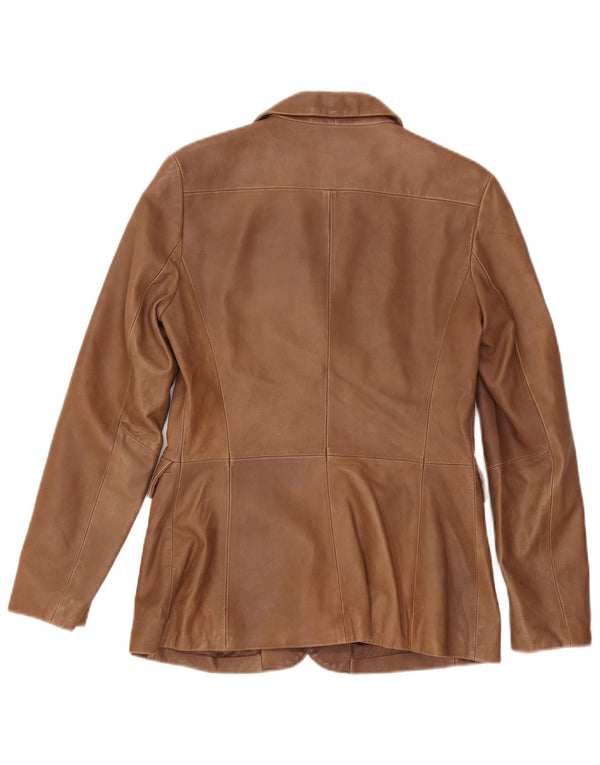 Giacca in pelle da donna Jesire UK 10 piccola marrone