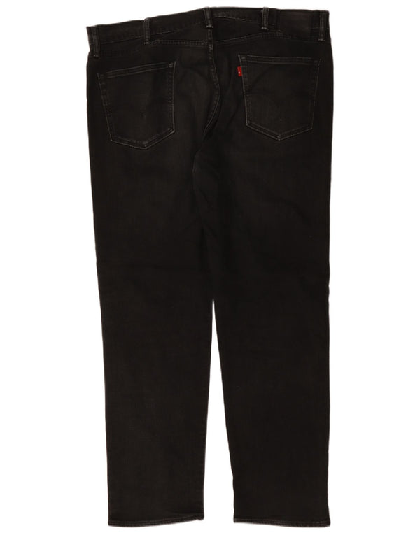 Jeans dritti da uomo Levi's W42 L31 cotone nero