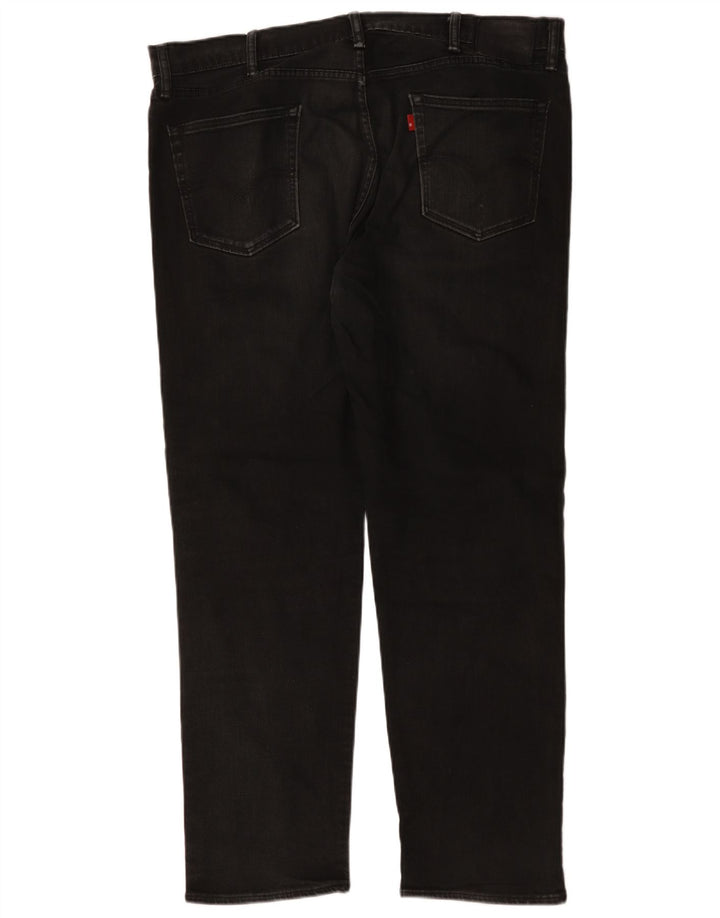 Jeans dritti da uomo Levi's W42 L31 cotone nero