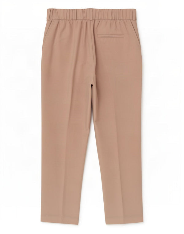 Pantaloni corti a vita alta da donna Marks & Spencer UK 12 Medium W30 L25 Bei