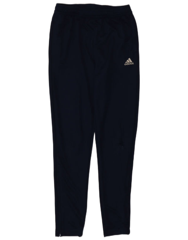 Pantaloni della tuta Adidas Aeroready da ragazzo 13-14 anni in poliestere blu navy