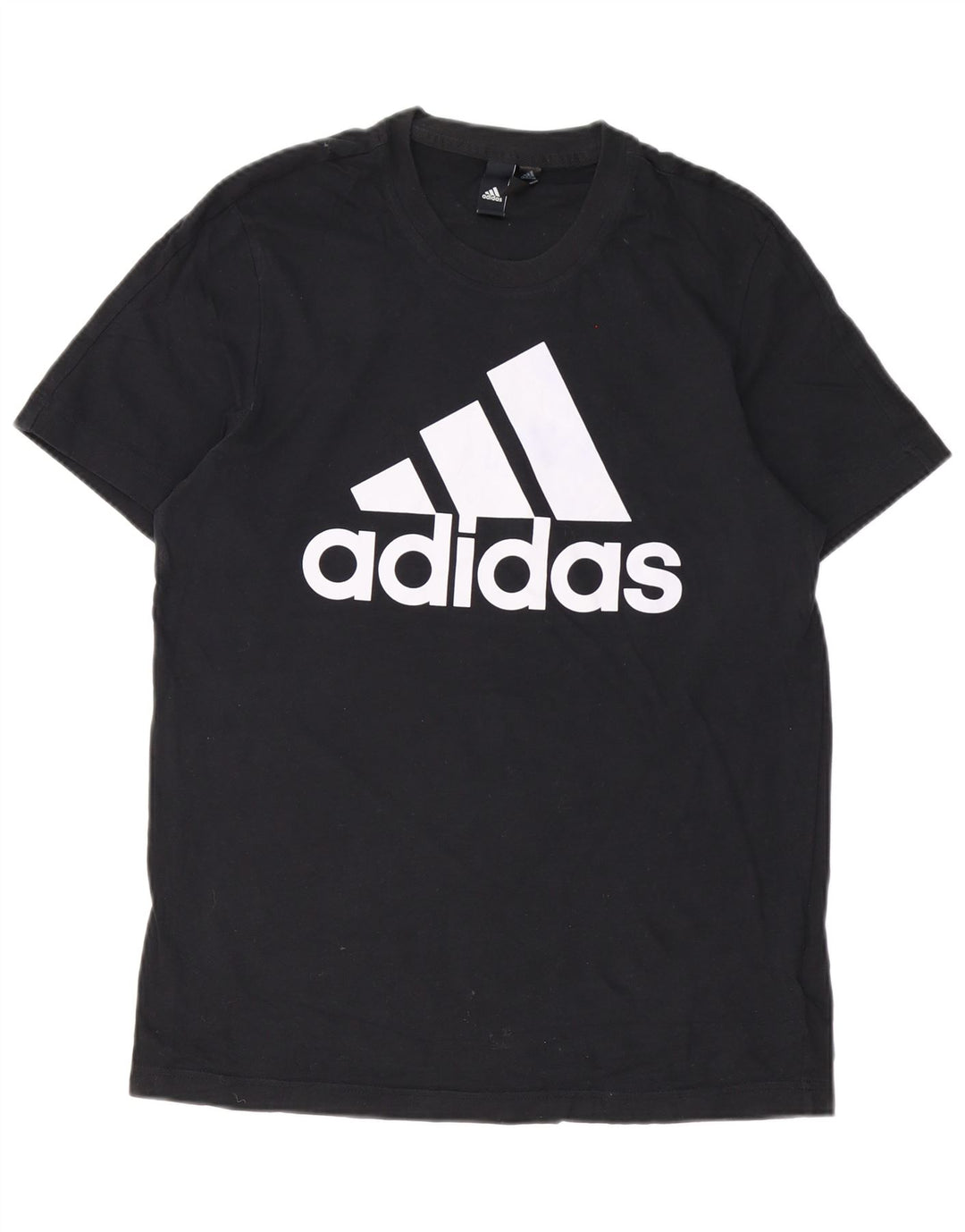 T-shirt grafica da uomo Adidas Top in cotone nero medio
