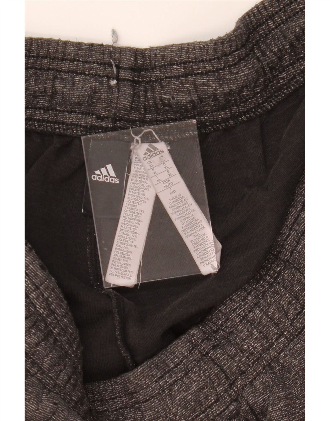 ADIDAS Mens Tracksuit Trousers XL  Grey Cotton
