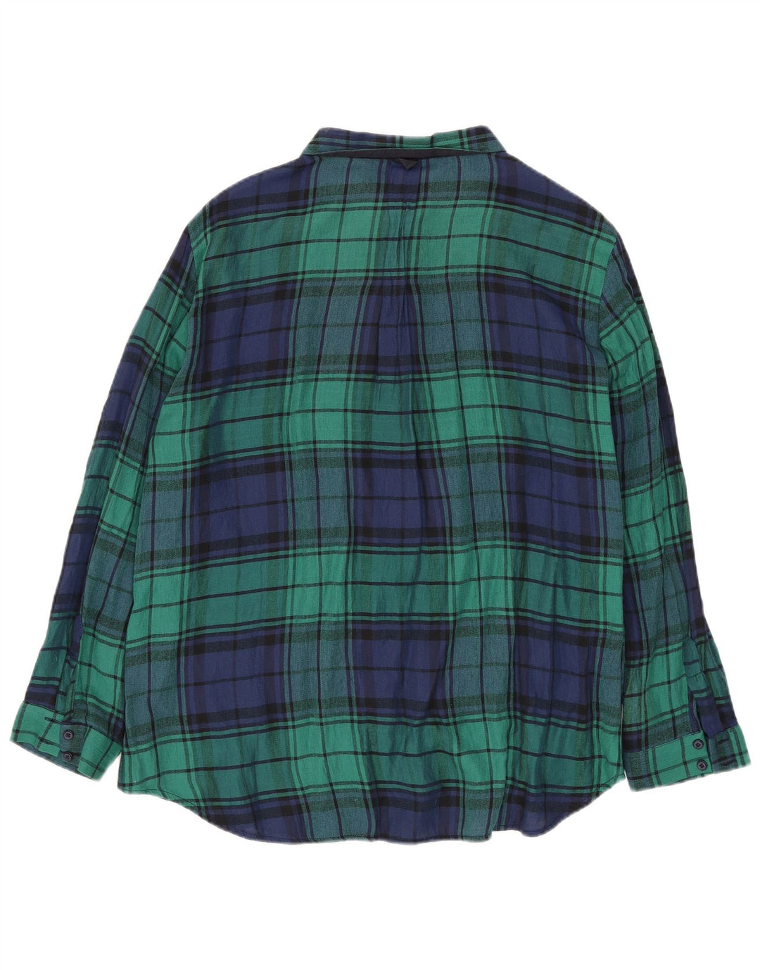 Camicia in flanella da donna Zara UK 16 Large Green Check
