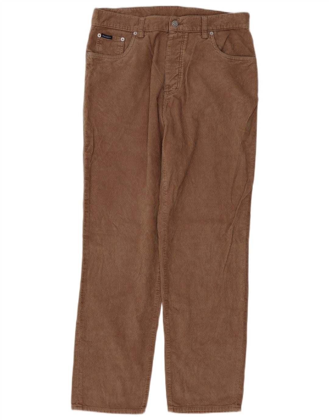 Pantaloni dritti da uomo in velluto a coste HACKETT W34 L32 in cotone beige