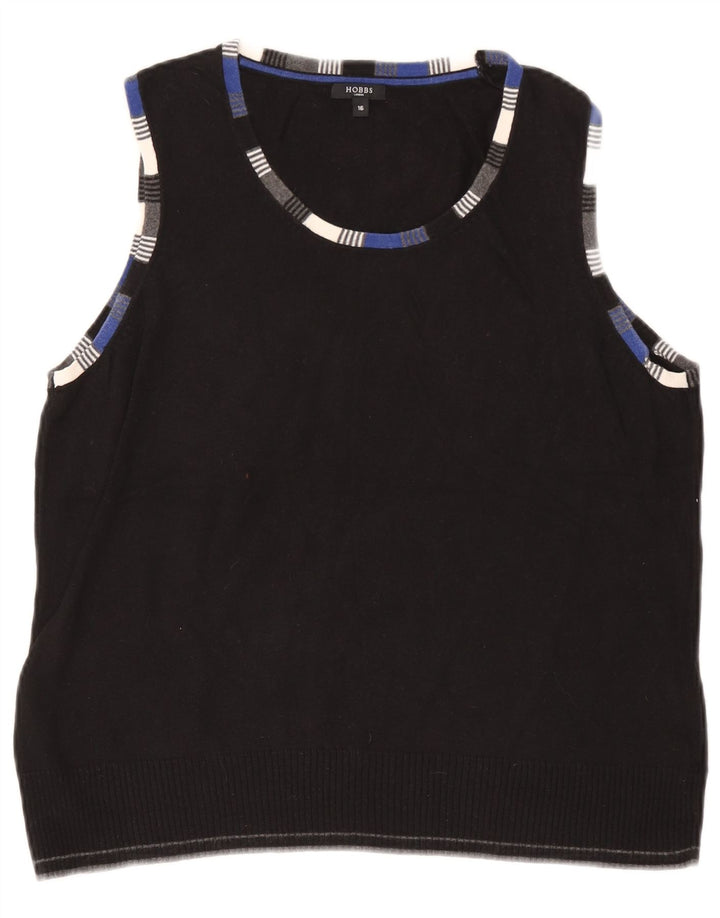 Canotta da donna Hobbs UK 16 grande cotone nero