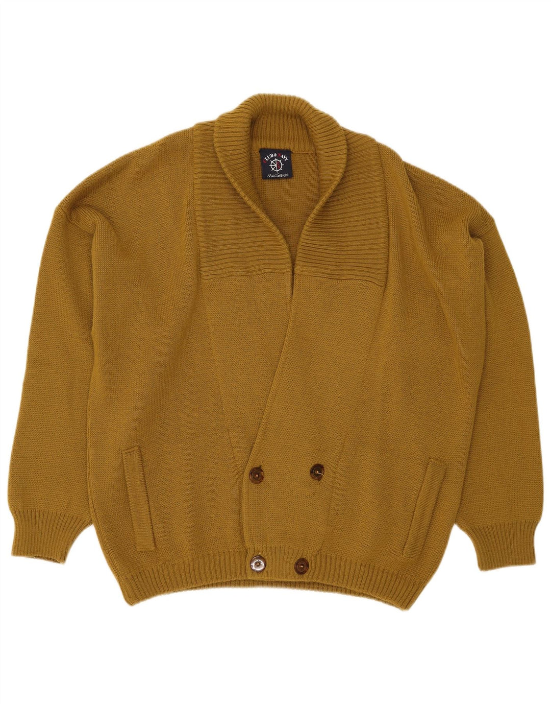 Marc Gibaldi Maglione Cardigan Uomo IT 50 Medio Cachi