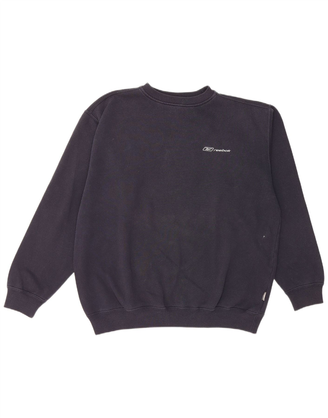 Felpa Reebok da uomo in cotone medio blu navy