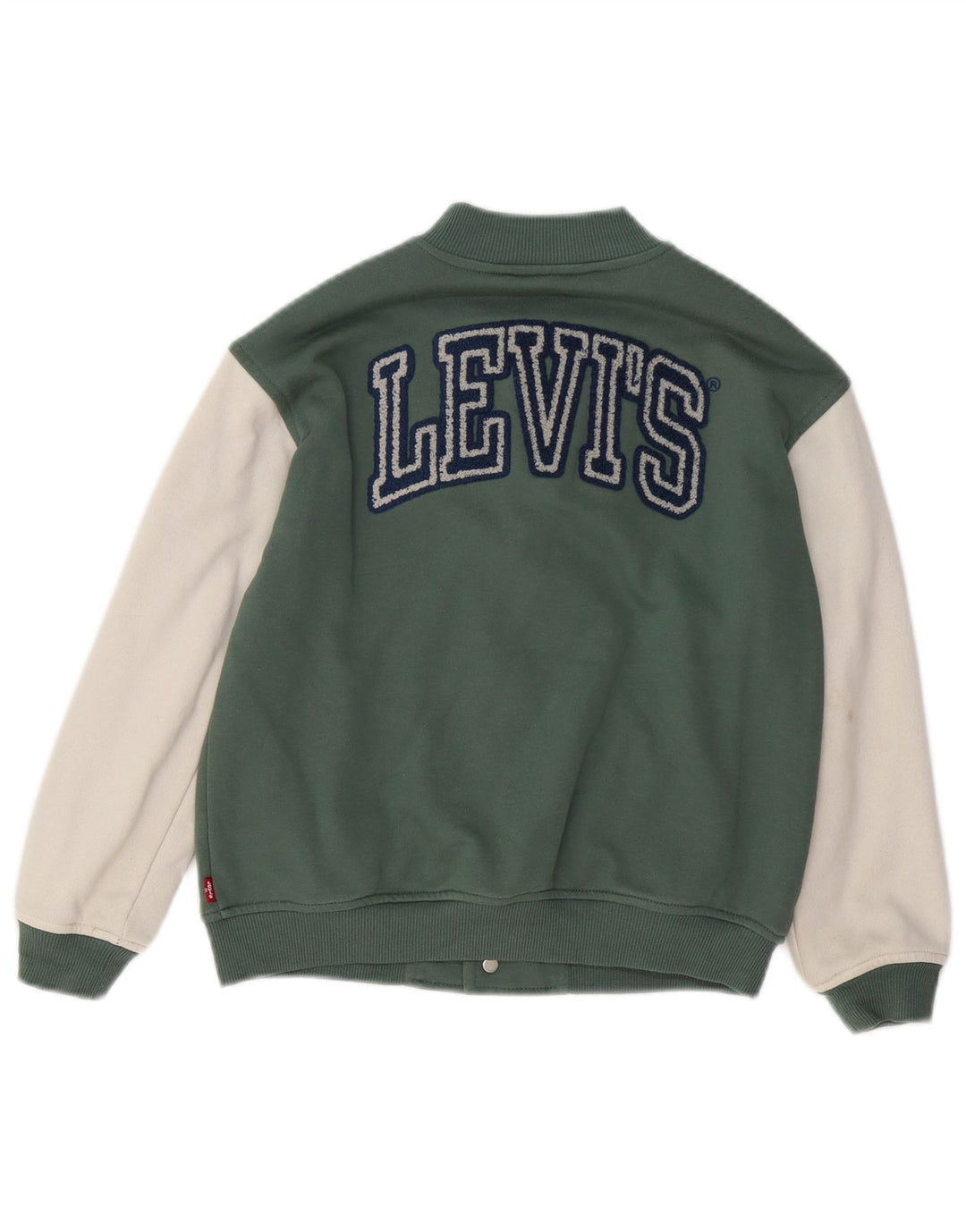 Giacca college grafica per ragazzi Levi's 7-8 anni in cotone color block verde