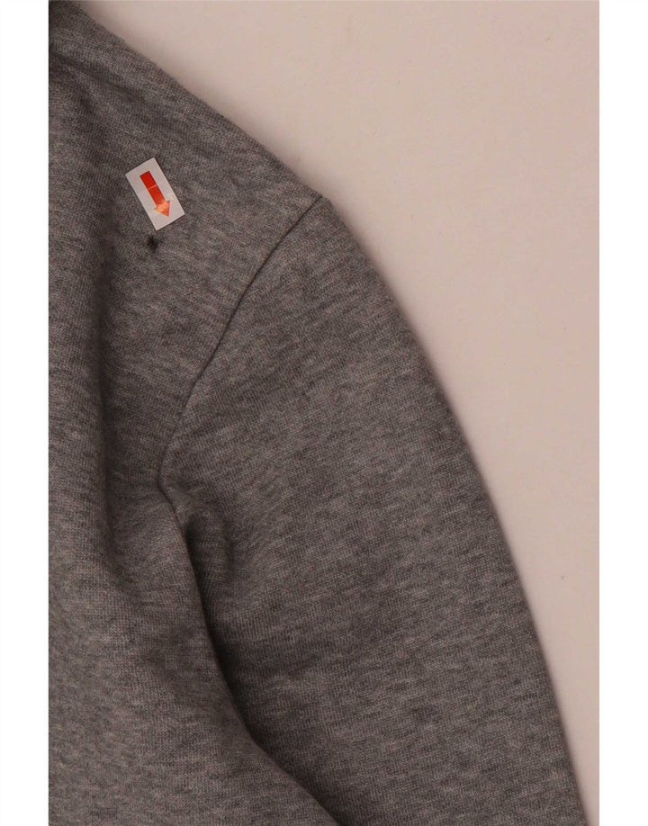 Felpa con cappuccio grafica da uomo Puma in cotone chiazzato grigio medio