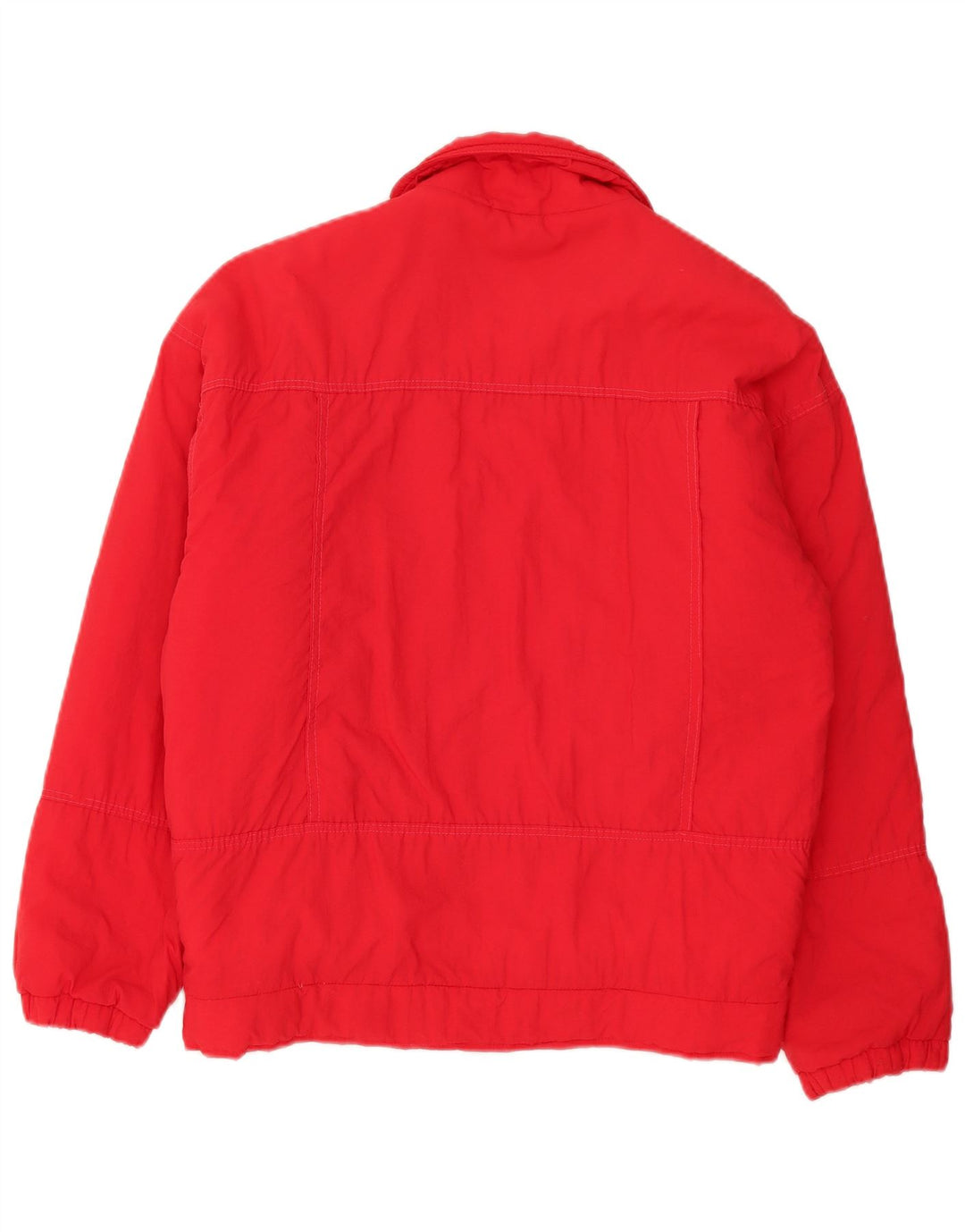 Giacca imbottita da uomo vintage UK 44 2XL rossa in poliammide
