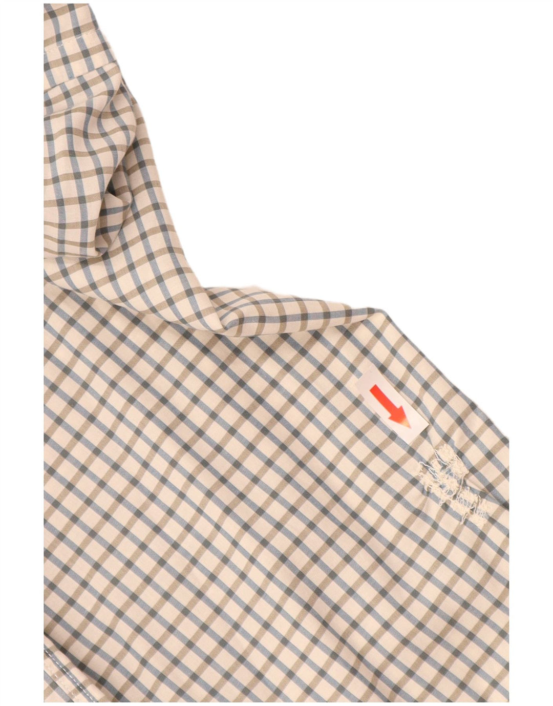 Camicia da uomo Lacoste taglia 44 XL cotone a quadretti bianco