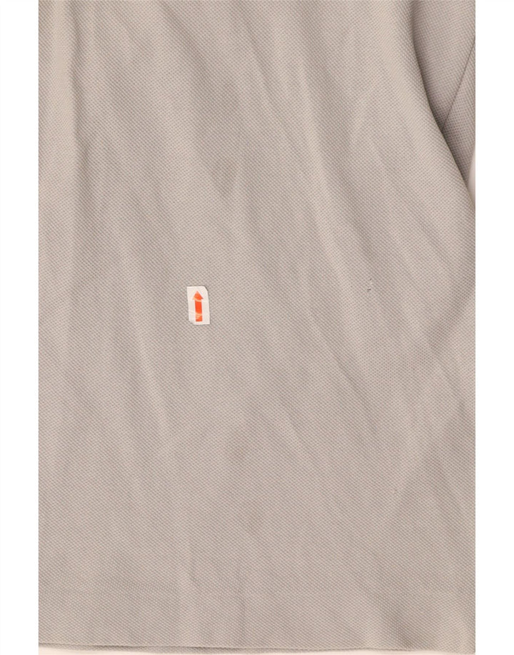 Polo da uomo LACOSTE taglia 4 in cotone grigio medio