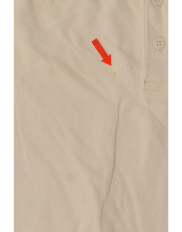 Polo Kappa Uomo Cotone Medio Bianco