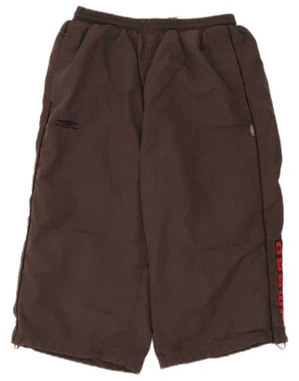 Umbro Mens Graphic Bermuda Sport Shorts Large Grey Polyester