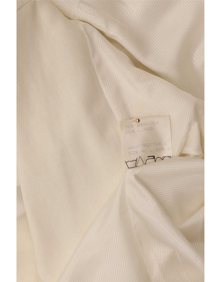 Giacca blazer a 3 bottoni lunga da donna Viventy EU 40 medio bianco sporco