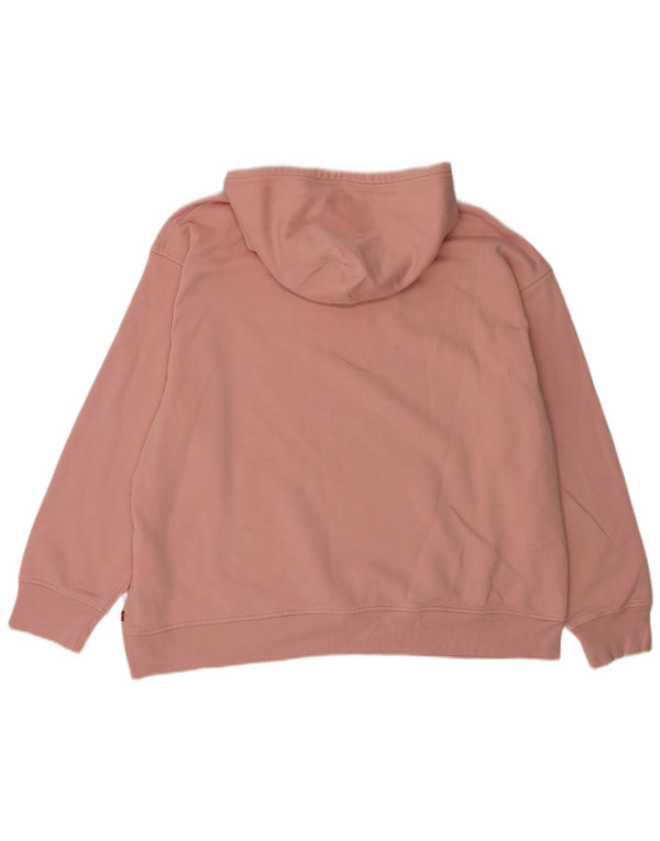 Levi's Donna Felpa con cappuccio grafica rilassata con cappuccio UK 18 XL Cotone rosa