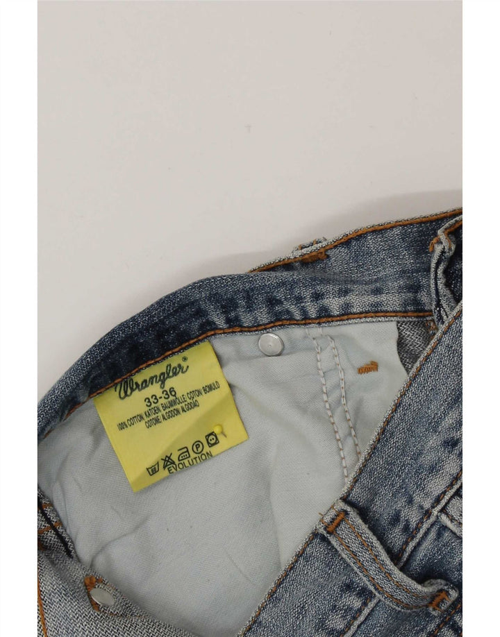 Jeans dritti Evolution da donna Wrangler W33 L33 cotone blu