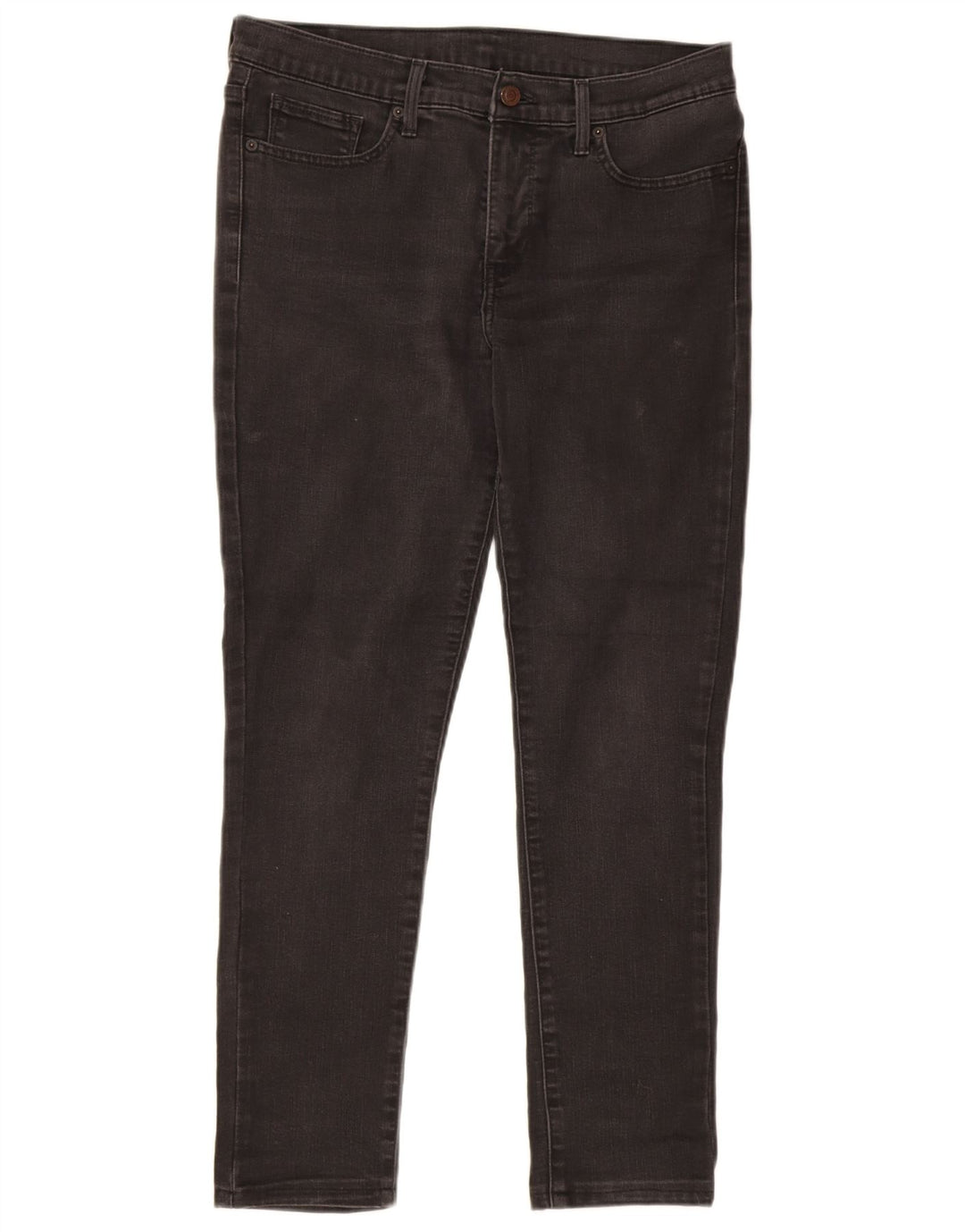 LEVI'S Womens Skinny Jeans W31 L32 Black Cotton