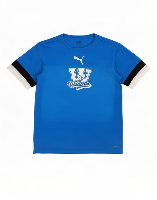 T-shirt grafica Puma da bambino Wildcats 13-14 anni, grande, in poliestere blu