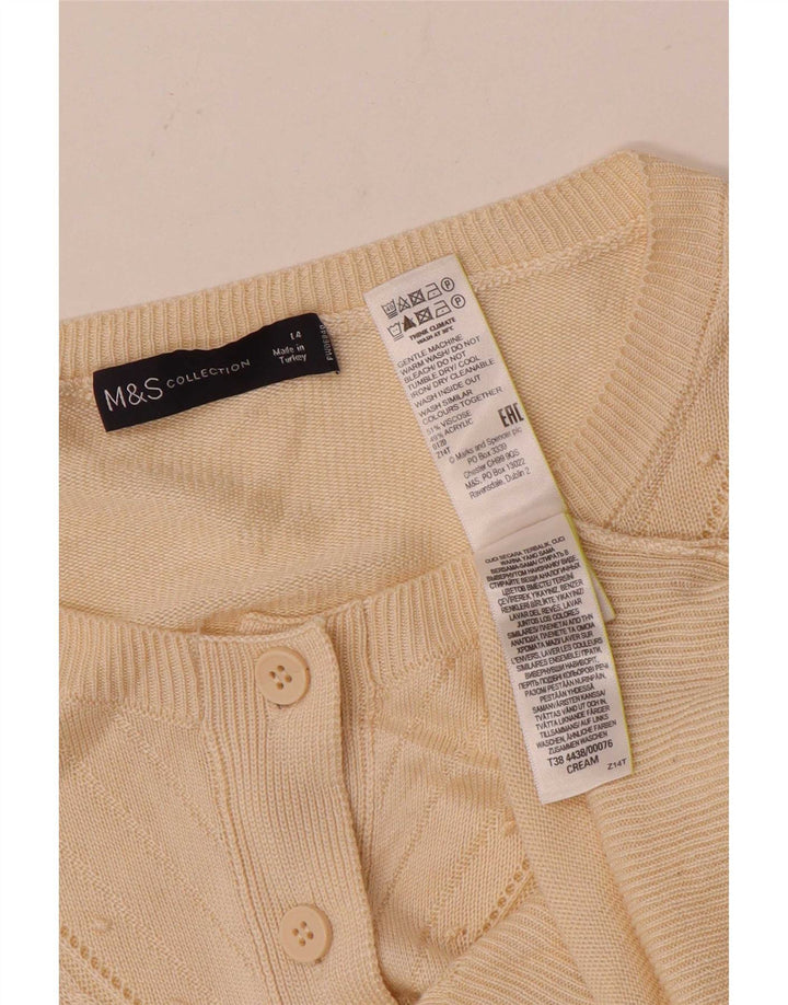 Maglione cardigan oversize da donna Marks & Spencer UK 14 Beige medio