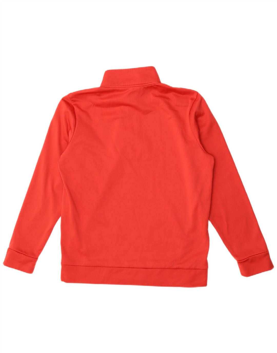 Felpa da uomo con collo con zip Under Armour, maglione rosso medio in poliestere