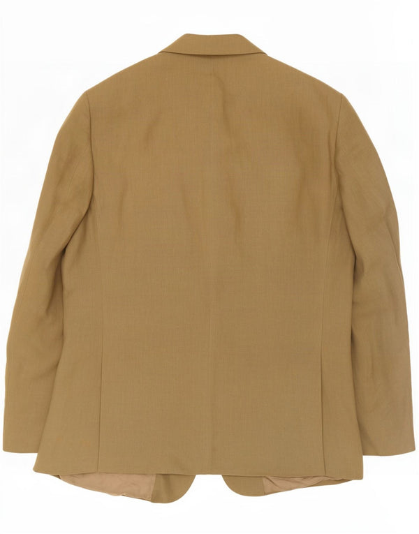 Giacca blazer a 3 bottoni da uomo Valentino IT 50 grande lino kaki