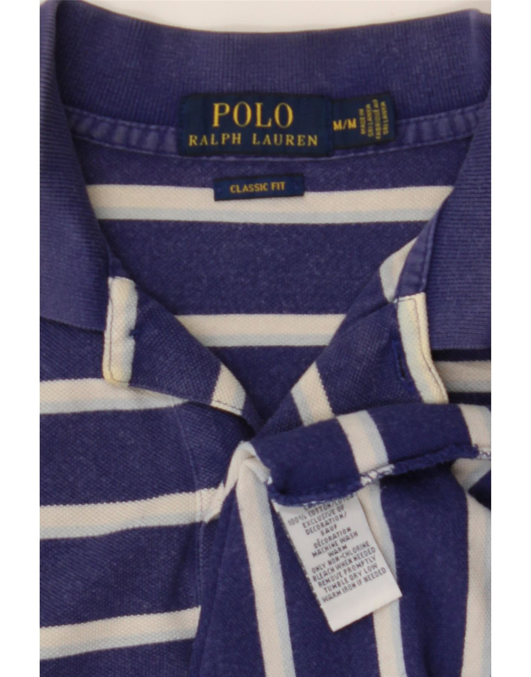 POLO RALPH LAUREN Polo da uomo vestibilità classica a righe blu navy medie