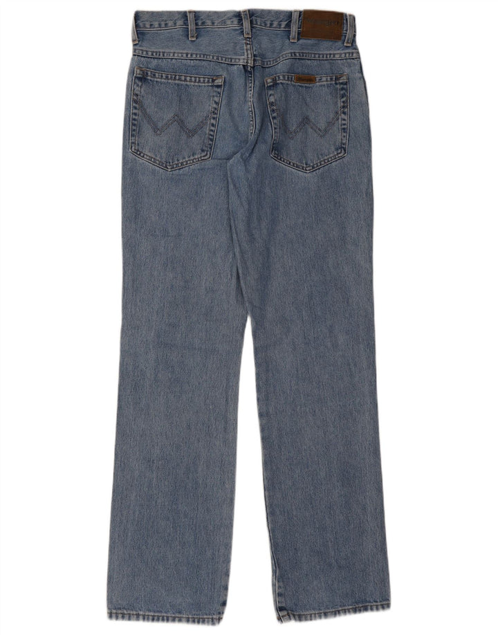 Jeans dritti da uomo Wrangler vestibilità regolare W32 L32 cotone blu