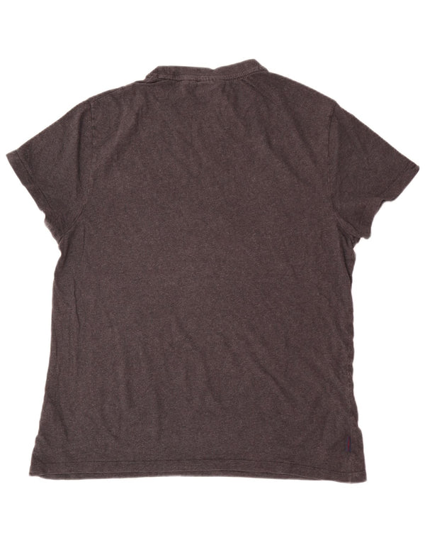 T-shirt grafica da uomo Superdry Top XL in cotone grigio