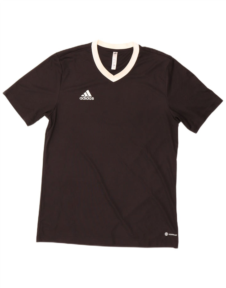 Maglietta Adidas Aeroready da uomo, grande, in poliestere nero