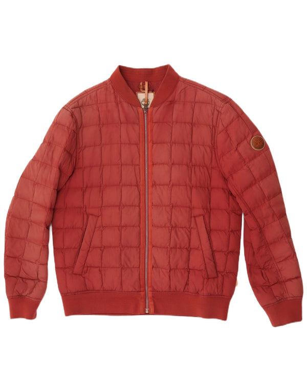 Giacca imbottita da uomo Timberland UK 40 Large Maroon Nylon