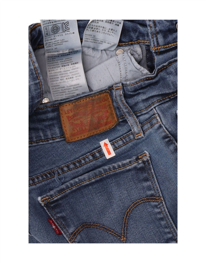LEVI'S Jeans skinny 711 da donna W26 L30 Lyocell blu