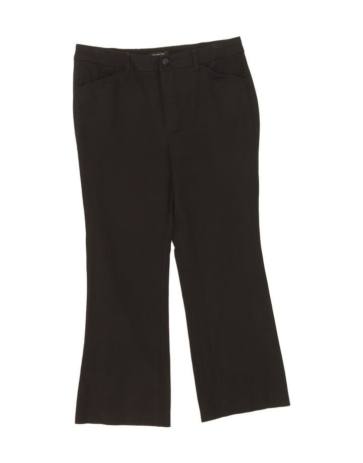 MASSIMO DUTTI Womens Bootcut Casual Trousers EU 42 Large W32 L26 Black Vintage Massimo Dutti and Second-Hand Massimo Dutti from Messina Hembry 