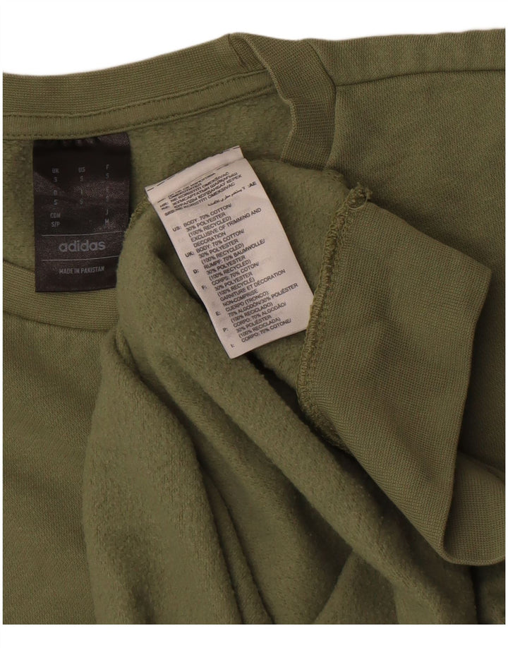 Felpa Adidas Uomo Maglione Piccolo Verde Cotone