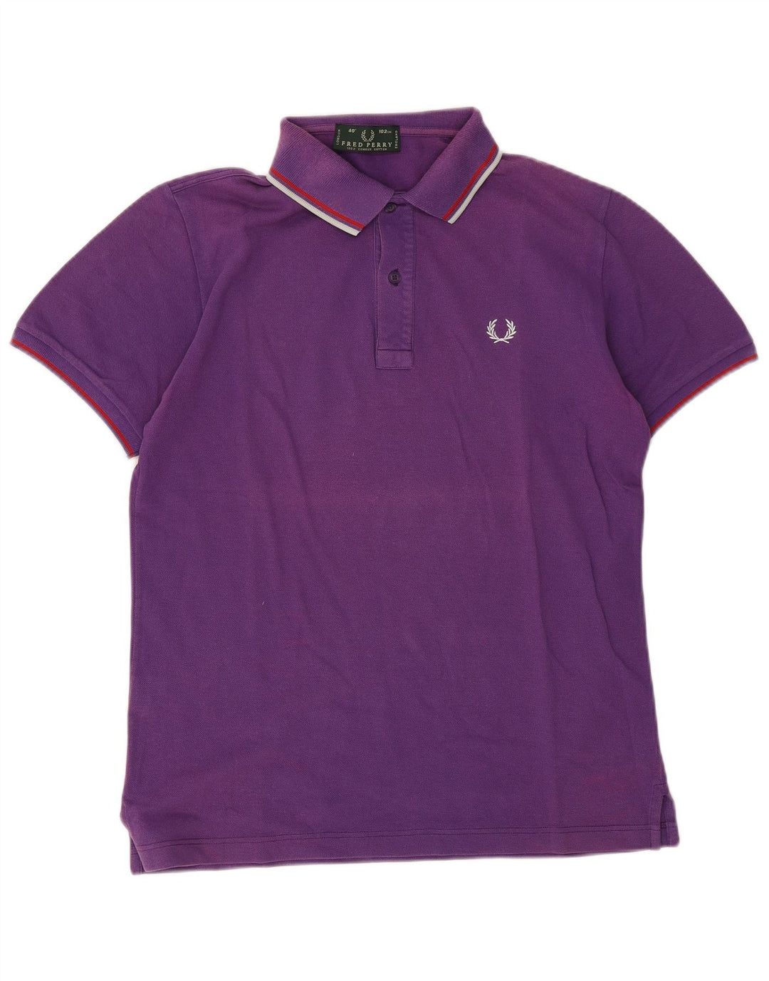 Polo da uomo Fred Perry in cotone viola medio