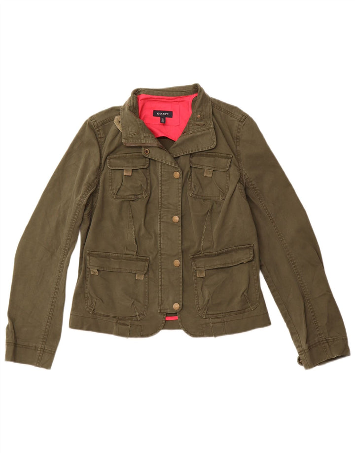Giacca utility da donna Gant UK 14 grande cotone kaki