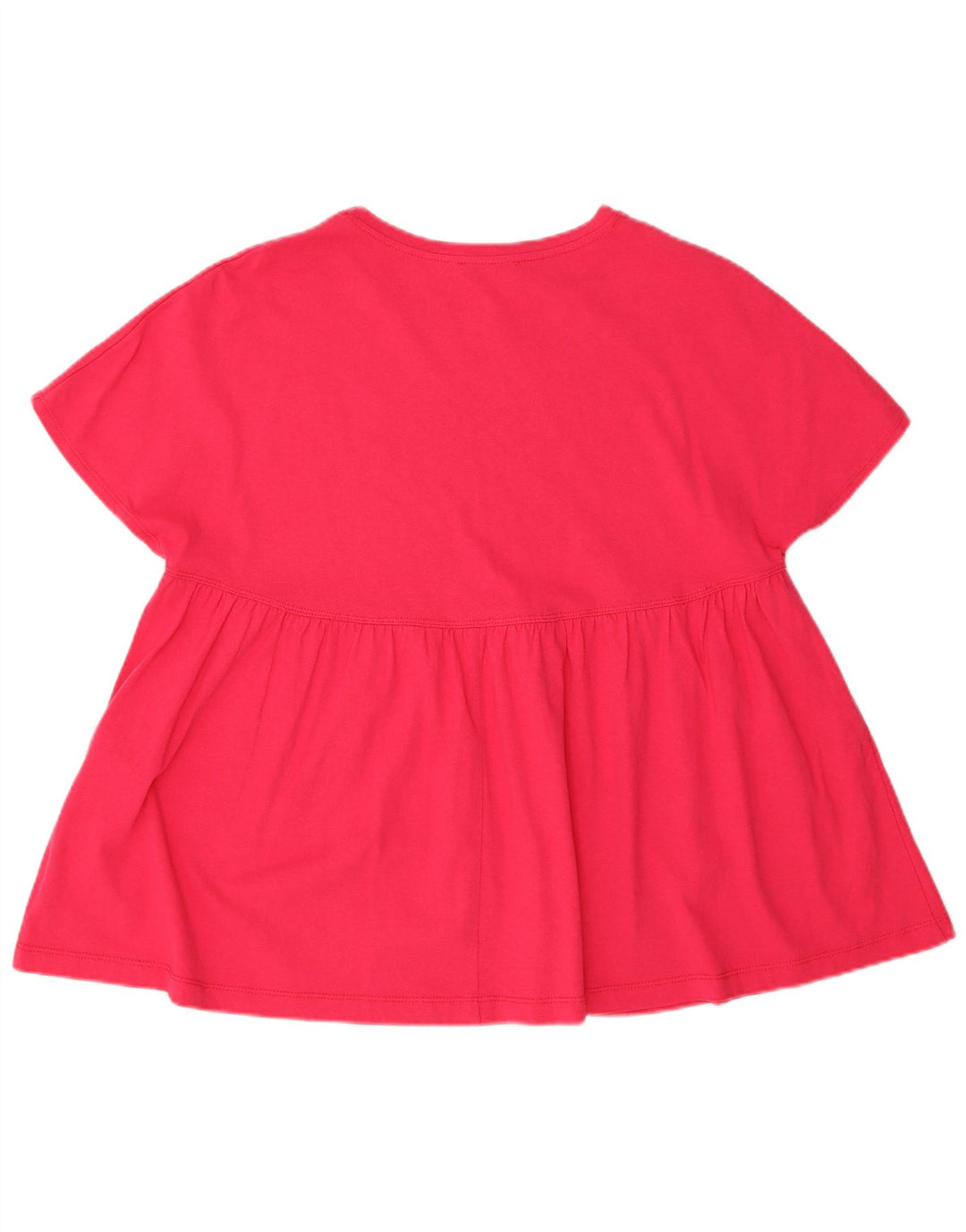 T-shirt oversize da donna Zara UK 14 cotone rosa medio