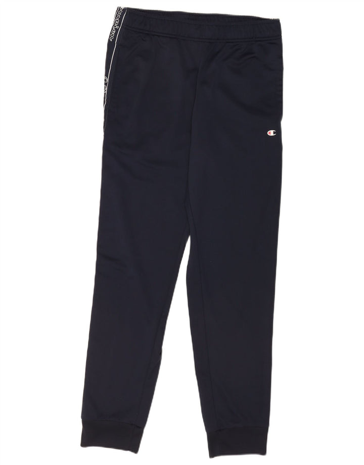 Pantaloni da tuta con grafica da uomo Champion, pantaloni da jogging, poliestere medio blu navy