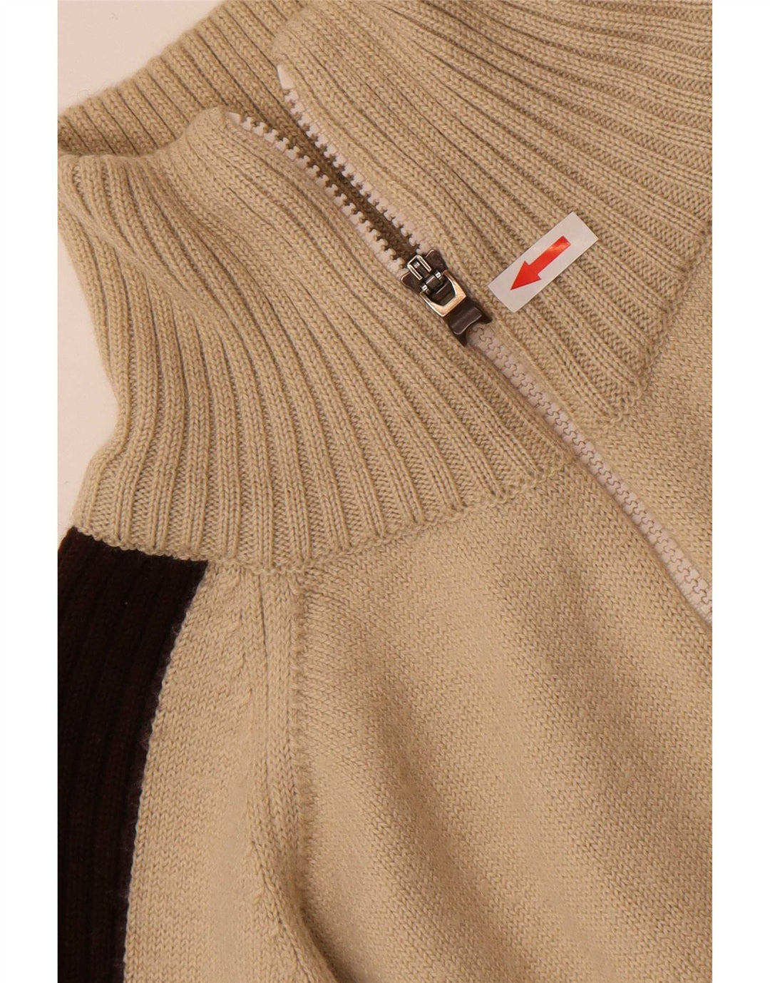 Maglione cardigan da uomo Puma Large Beige Colourblock