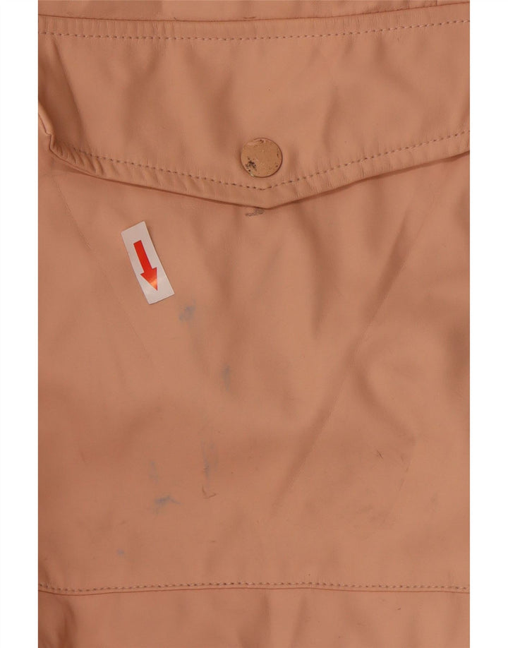 Impermeabile con cappuccio da donna Zara UK 10 piccolo poliuretano rosa