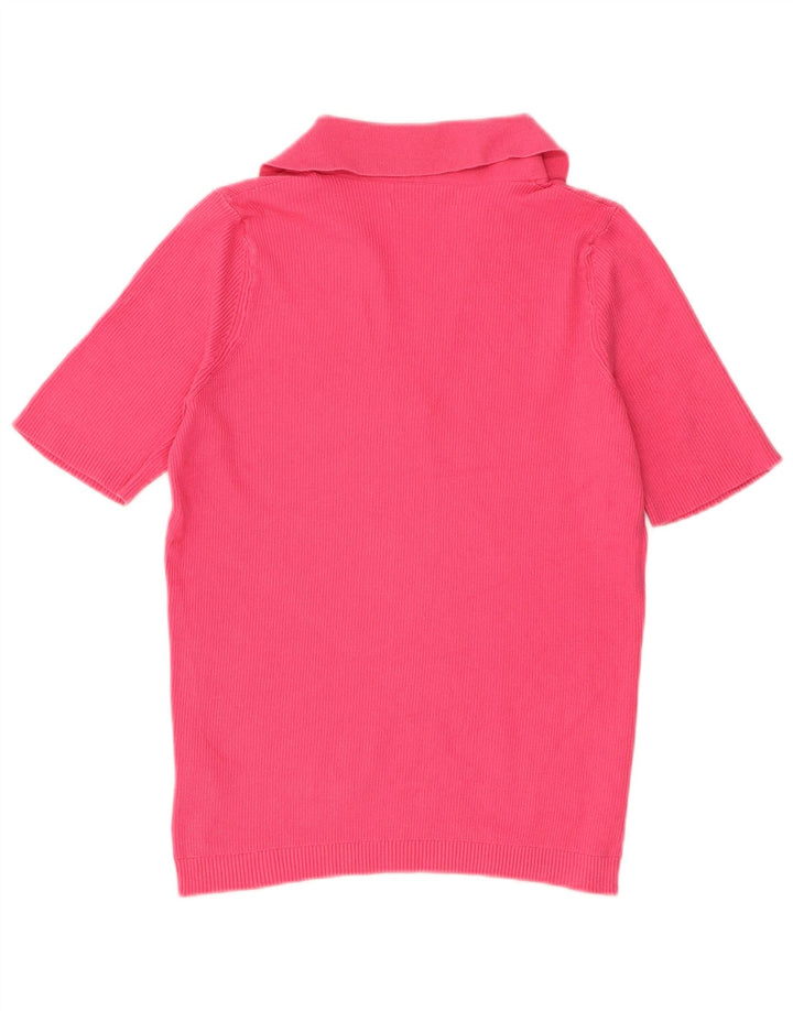 Maglione maglione collo alto da donna Marks & Spencer UK 12 Rosa medio