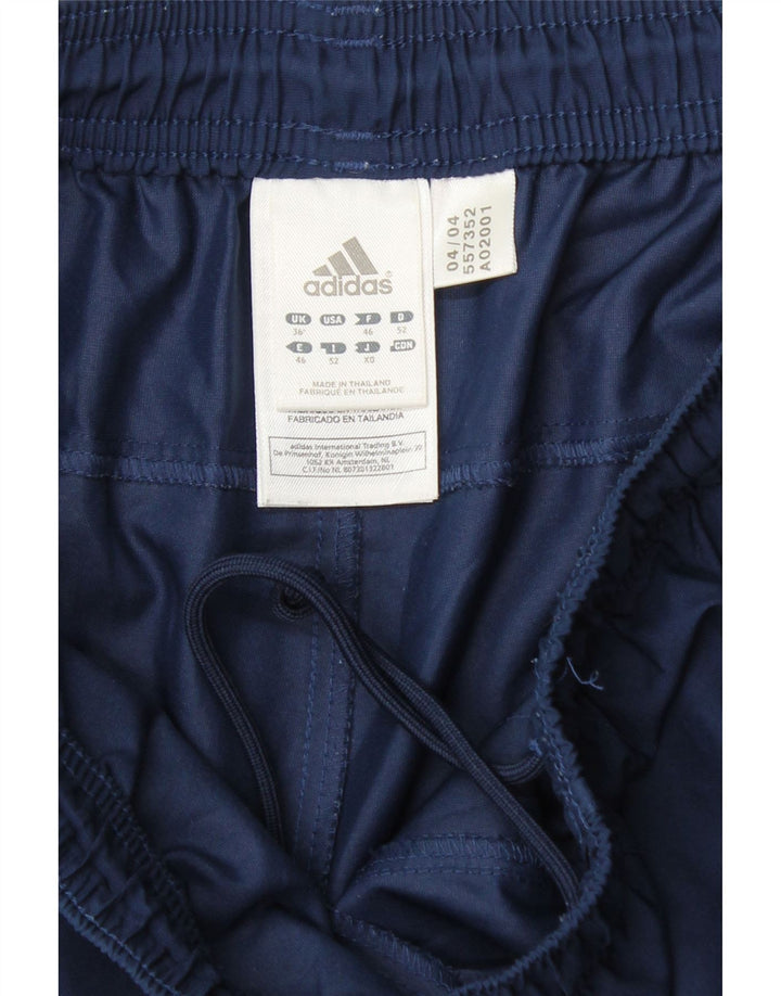 Pantaloncini sportivi da uomo ADIDAS grandi in poliestere blu navy