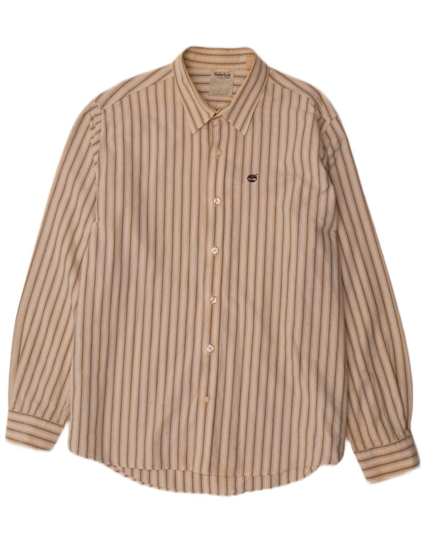 Camicia da uomo TIMBERLAND 2XL Cotone a righe beige