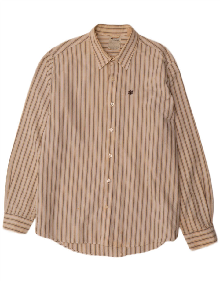 Camicia da uomo TIMBERLAND 2XL Cotone a righe beige