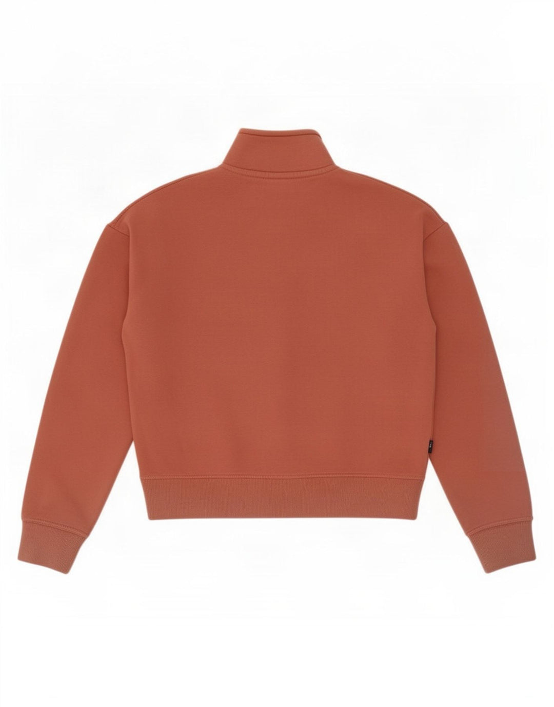 Felpa da donna con collo oversize corto e zip Superdry, maglione UK 8 piccolo marrone