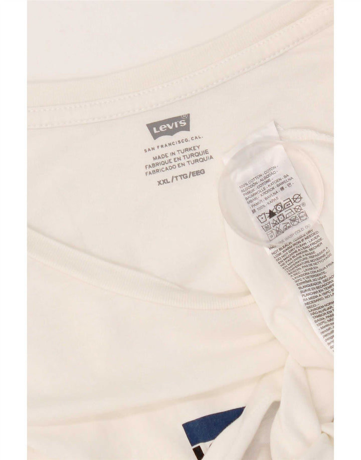 T-shirt da donna Levi's Top UK 20 2XL cotone bianco